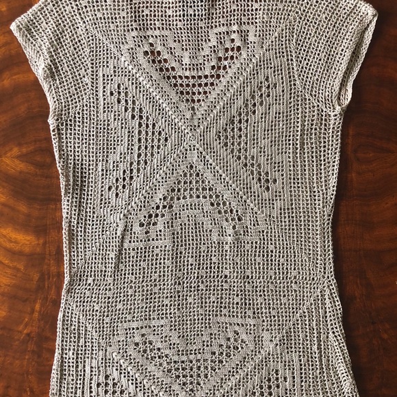 Theory Crocheted Cap Sleeve Top - Picture 3 of 3